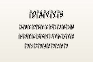 Related font Davys Ribbons