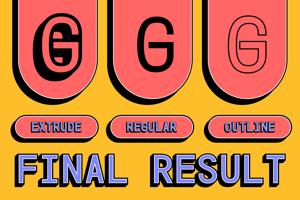 Related font CS Genio Mono 3D