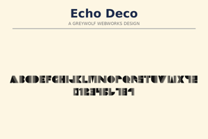 Related font Echo Deco
