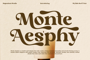 Related font Monte Aesphy