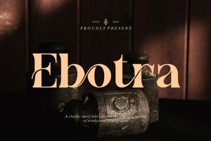 Related font Ebotra