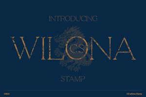 Related font CS Wilona Stamp