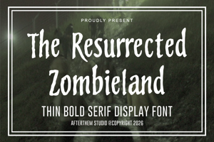Related font The Resurrected Zombieland