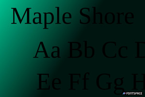 Related font Maple Shore