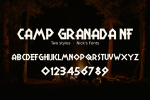 Related font Camp Granada NF