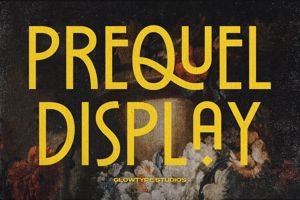 Related font PREQUEL DISPLAY