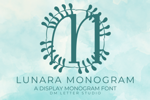 Related font Lunara Monogram