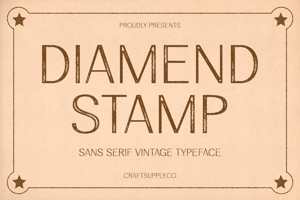 Related font Diamend Stamp