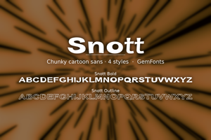 Related font Snott