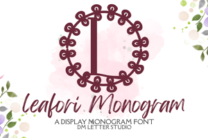 Related font Leafori Monogram