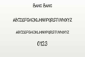 Related font Bang Bang