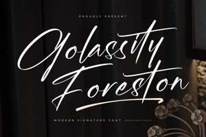 Related font Golassity Foreston