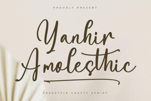 Related font Yanhir Amolesthic