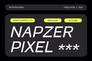 Related font Napzer Pixel