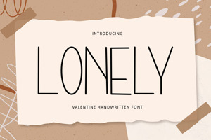 lonely font