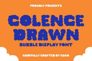 Related font Colence Drawn
