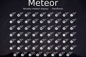 Related font Meteor