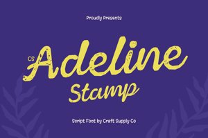 Related font CS Adelina Stamp
