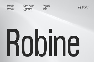 Related font Robine
