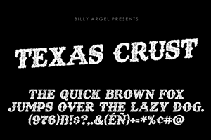 Related font TEXAS CRUST