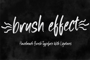 Brush effect