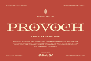 Related font Provoch