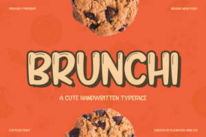 Related font BRUNCHI