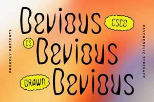 Related font CS Devious Drawn
