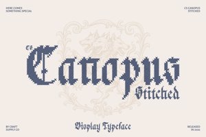 Related font CS Canopus Stitched