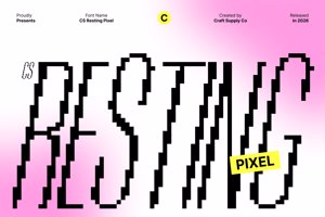 Related font CS Resting Pixel