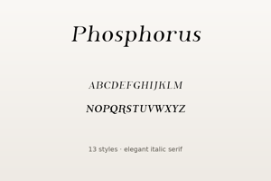 Related font Phosphorus