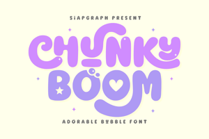 Related font Chunky Boom