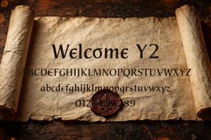 Related font Welcome Y2