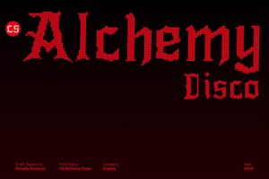 Related font CS Alchemy Disco