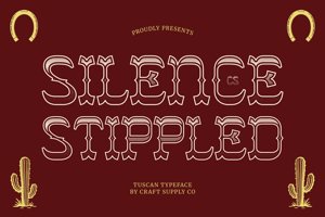 Related font CS Silence Stippled