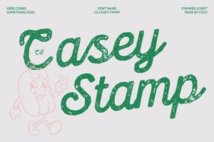 Related font CS Casey Stamp