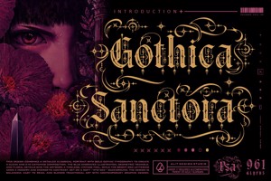 Related font Gothica Sanctora