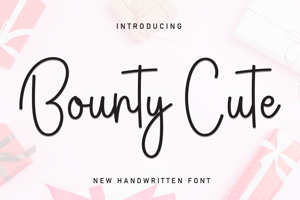 Related font Bounty Cute