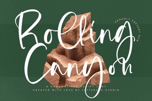Related font Rolling Canyon VERSION