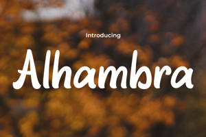 Related font Alhambra