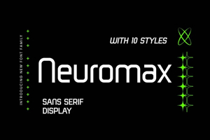 Related font Neuromax Cool Futuristic Gaming