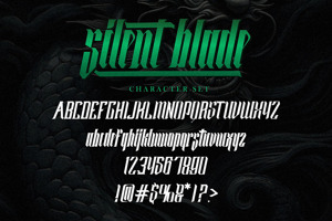 Related font Silent Blade