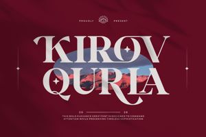 Related font Kirlov Qurla