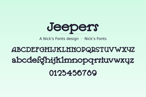Related font Jeepers