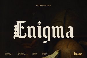 Related font CS Enigma Drawn