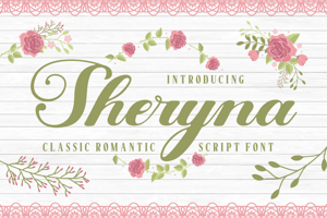 Related font Sheryna