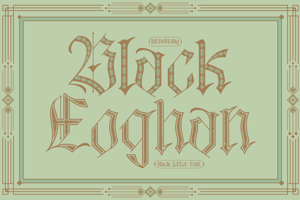 Related font Black Eoghan