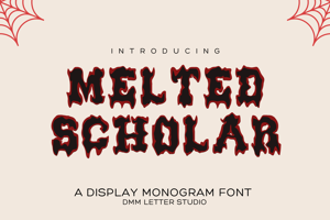 Related font Melted Scholar