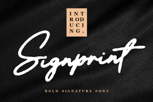 Related font Signprint