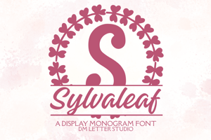 Related font Sylvaleaf Split Monogram